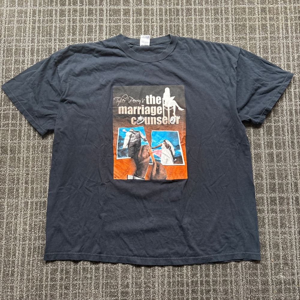 Tyler Perry's The‎ Marriage Counselor Movie Promo T-Shirt All Work and No Play